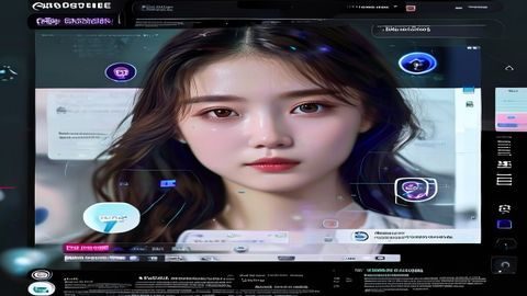 美女被c平台使用教程视频封面，屏幕录制风格，展示平台操作界面与功能演示